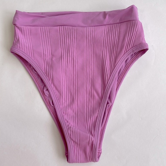 L Space Bikini Womens Frenchi Pink Bitsy Cut Swim Bottom Small - Picture 1 of 9